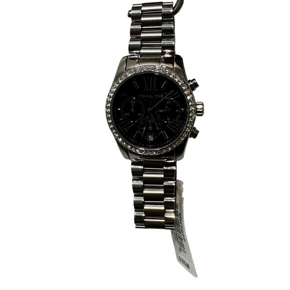 Michael Kors Women\'s Lexington Pavé Silver Tone Crystal 38MM Watch main image 10
